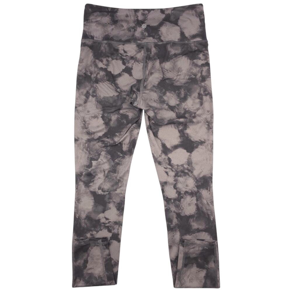 Athleta Leggings Womens S Gray Mid Rise Chaturanga Tie Dye Active Yoga - Picture 8 of 12